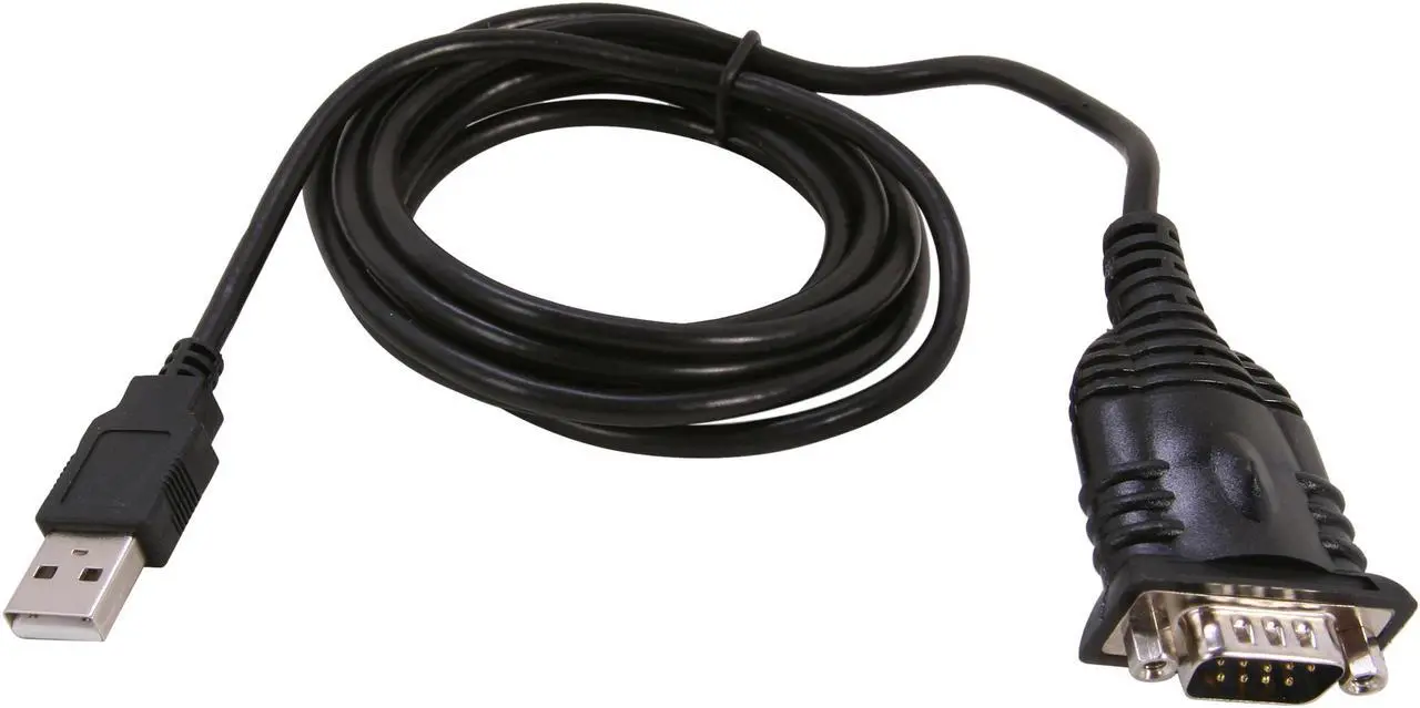 Alt view image 2 of 3 - Sabrent USB 2.0 to Serial (9-Pin) DB-9 RS-232 Adapter Cable 6ft Cable with Hexnut connectors (SBT-FTDI)