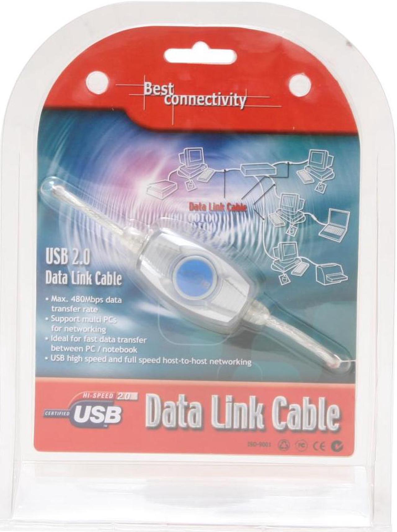 Alt view image 2 of 2 - SYBA SD-DLCAB-U2 Transparent USB2.0 Data Link Cable