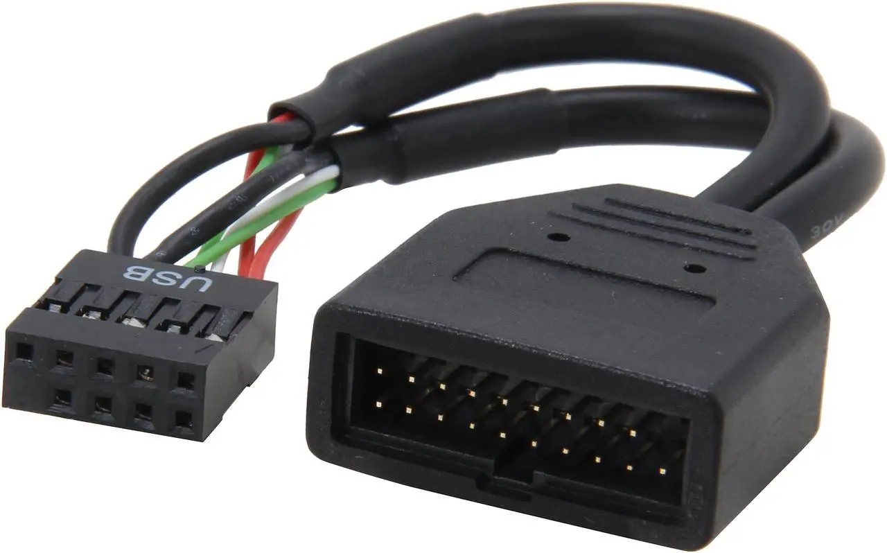 Main image of Silverstone G11303050-RT 6 in. Internal 19-Pin USB3.0 to USB2.0 Adapter Cable Male to Female