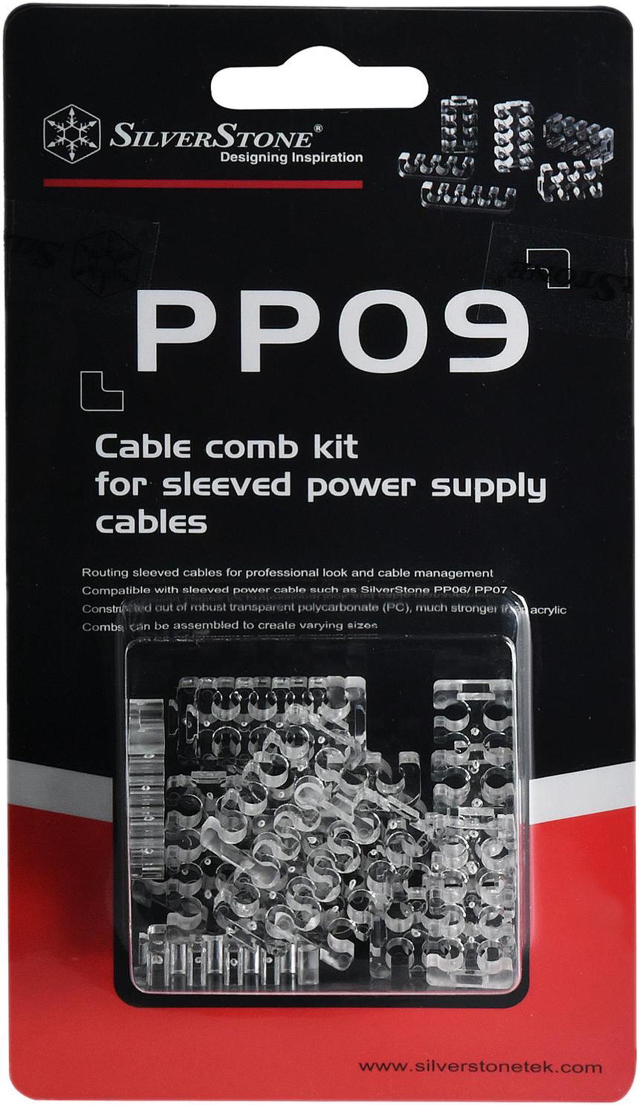 Alt view image 9 of 9 - SilverStone RL-PP09 Cable comb set for Routing Sleeved Cables for Professional Look and Cable Management