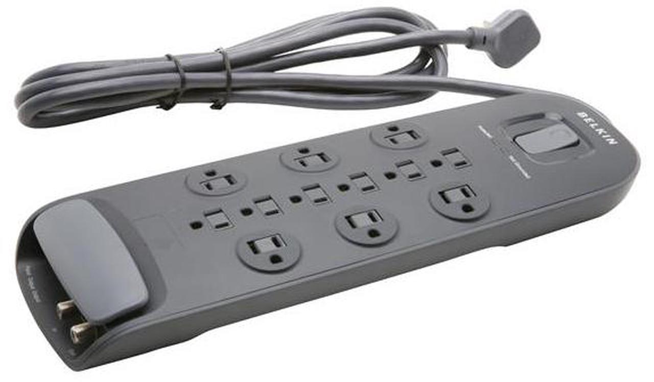 Main image of BELKIN BV112230-08-BLK 8 ft. 12 Outlets 3996J Surge Protector with Power Cord with Cable/Satellite Protection