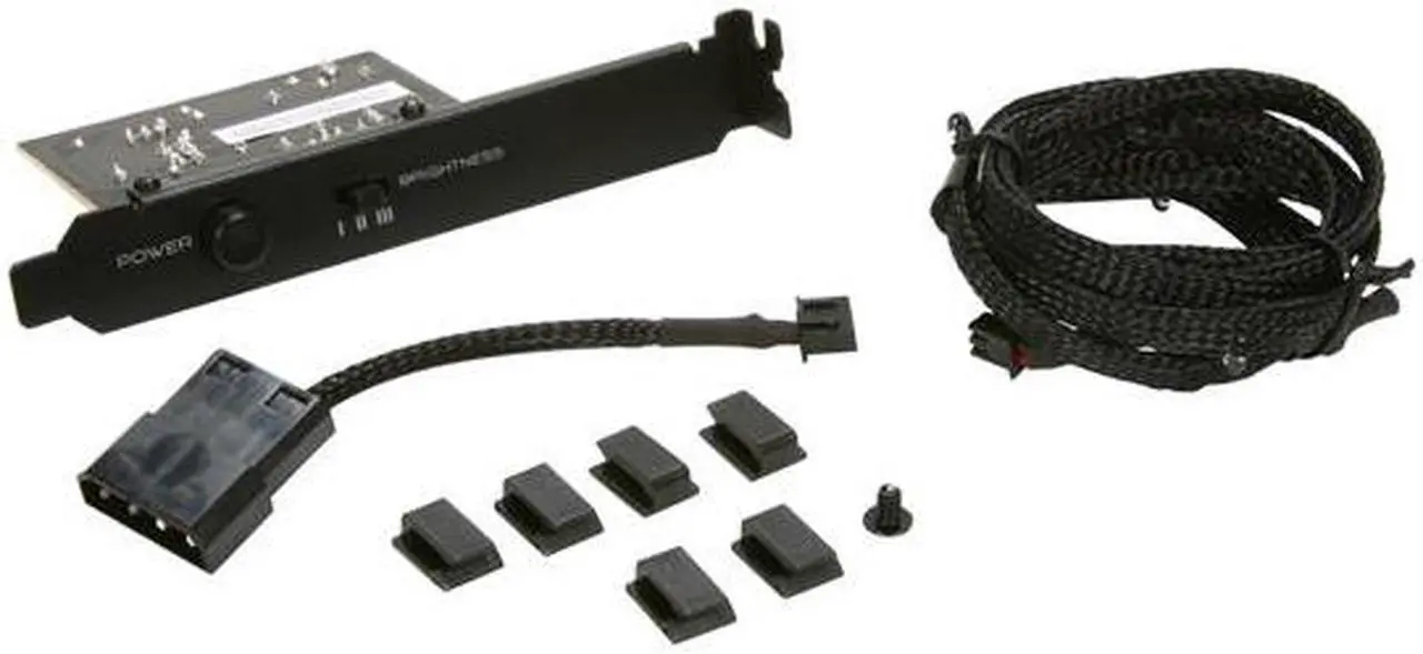 Alt view image 5 of 6 - NZXT CB-LED10-RD Sleeved LED Kit - Red, 1 m