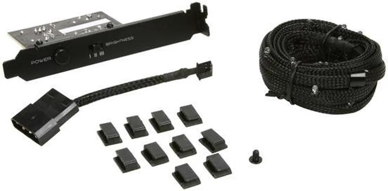 Alt view image 5 of 6 - NZXT CB-LED20-RD Sleeved LED Kit - Red, 2 m