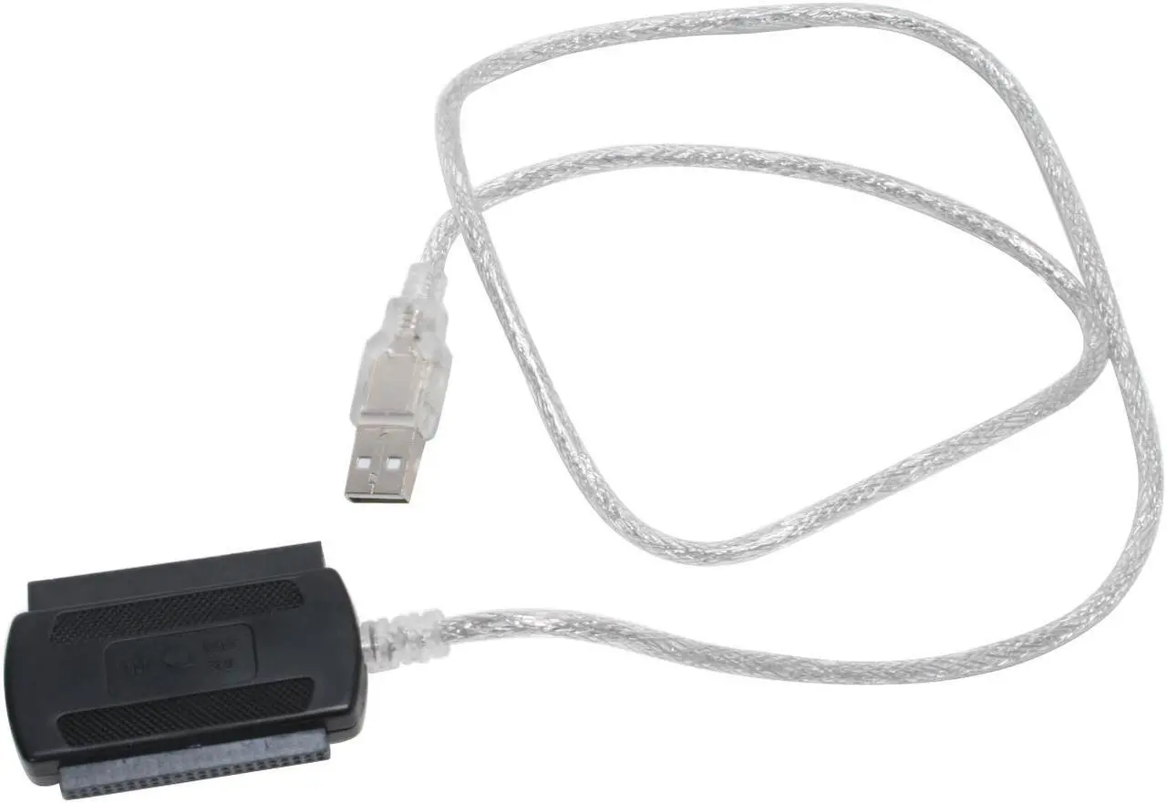 Alt view image 7 of 10 - SYBA SY-U2SAIDE USB 2.0 to SATA/IDE Adapter with Power Adapter