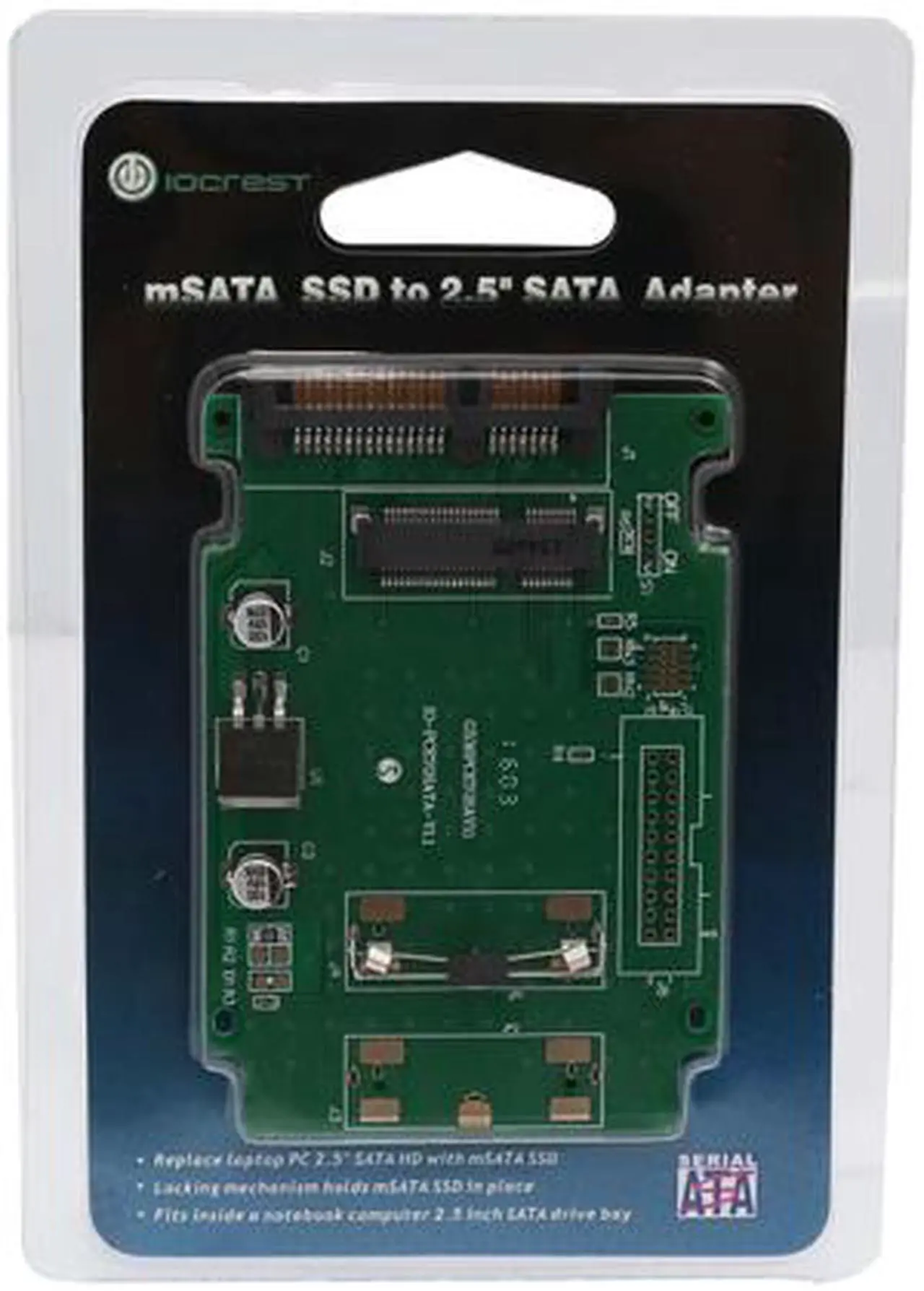 Alt view image 6 of 6 - SYBA SY-ADA40050 Mini-SATA to 2.5" SATA Adapter