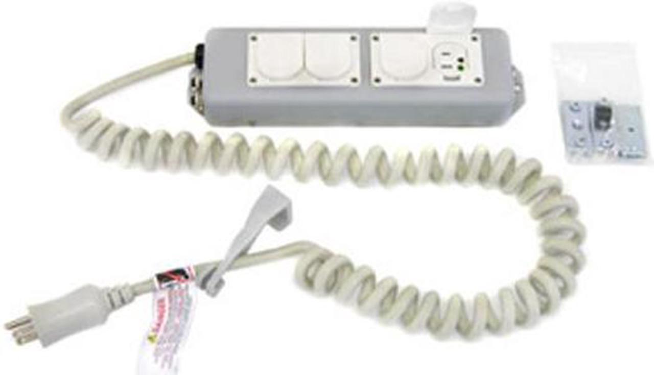 Ergotron 97-466-214 4 Outlets Power Strip 120V Input Voltage 8 ft. Cord Length