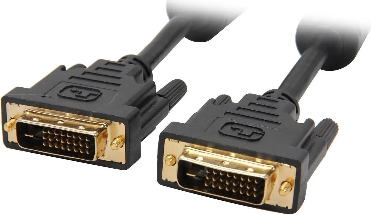 Main image of Link Depot DVI-6-DD Black DVI 24-Pin (Others Also Call 25-Pin or 24+1-Pin) DVI-D Male to DVI-D Male Dual Link Cable