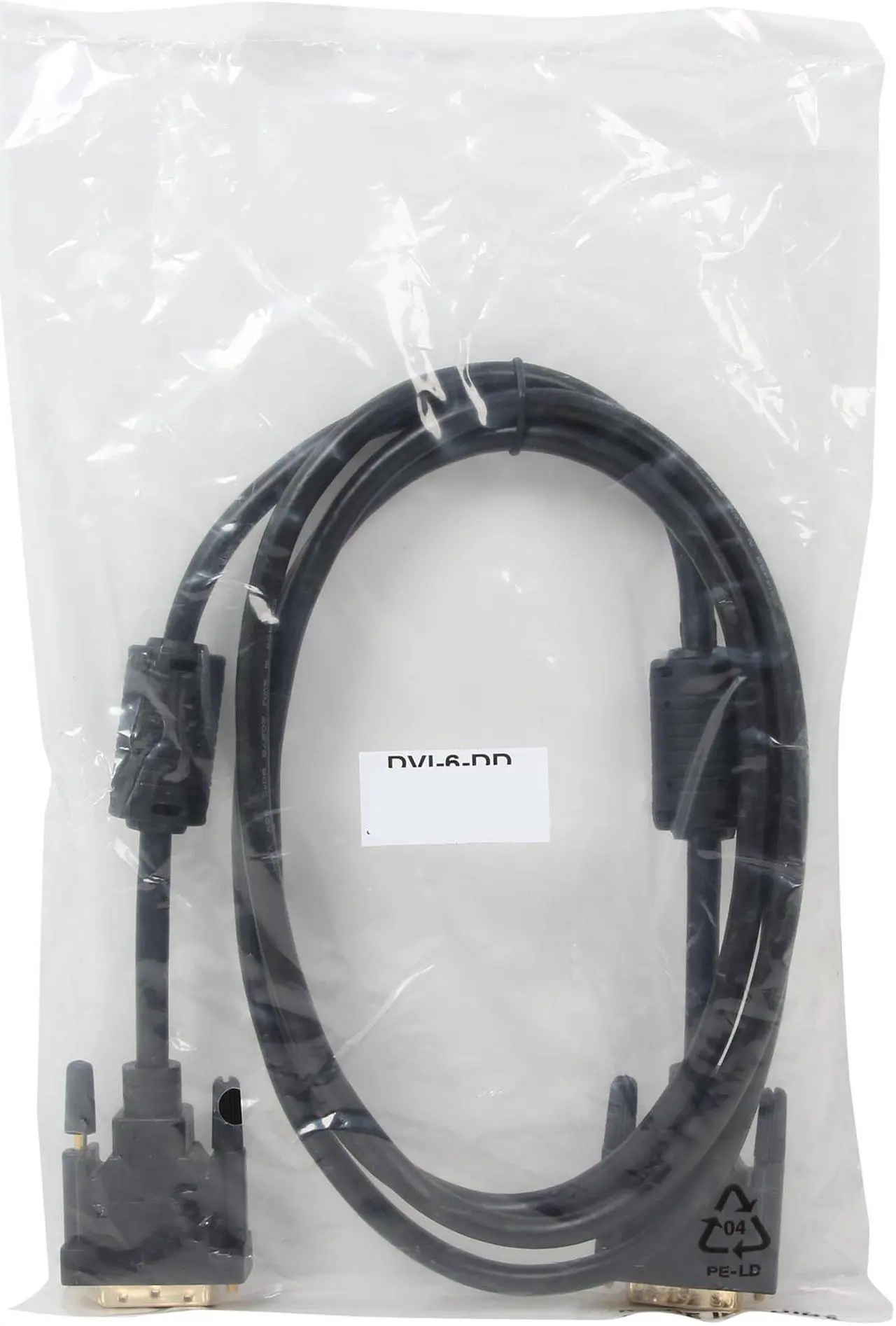 Alt view image 3 of 3 - Link Depot DVI-6-DD Black DVI 24-Pin (Others Also Call 25-Pin or 24+1-Pin) DVI-D Male to DVI-D Male Dual Link Cable