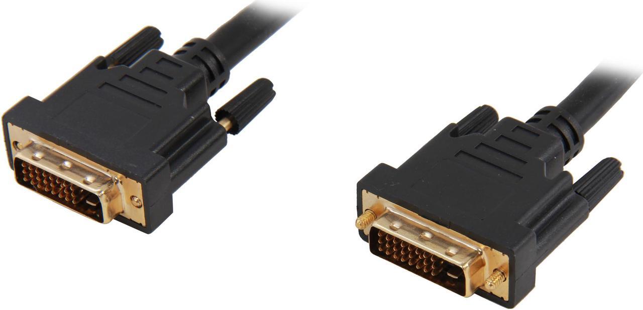 Main image of Link Depot DVI-10-DD Black 2 x DVI 24-pin (Others Also Call 25-Pin or 24+1 Pin) Male Male to Male DVI-D Male to DVI-D Male Dual Link Cable