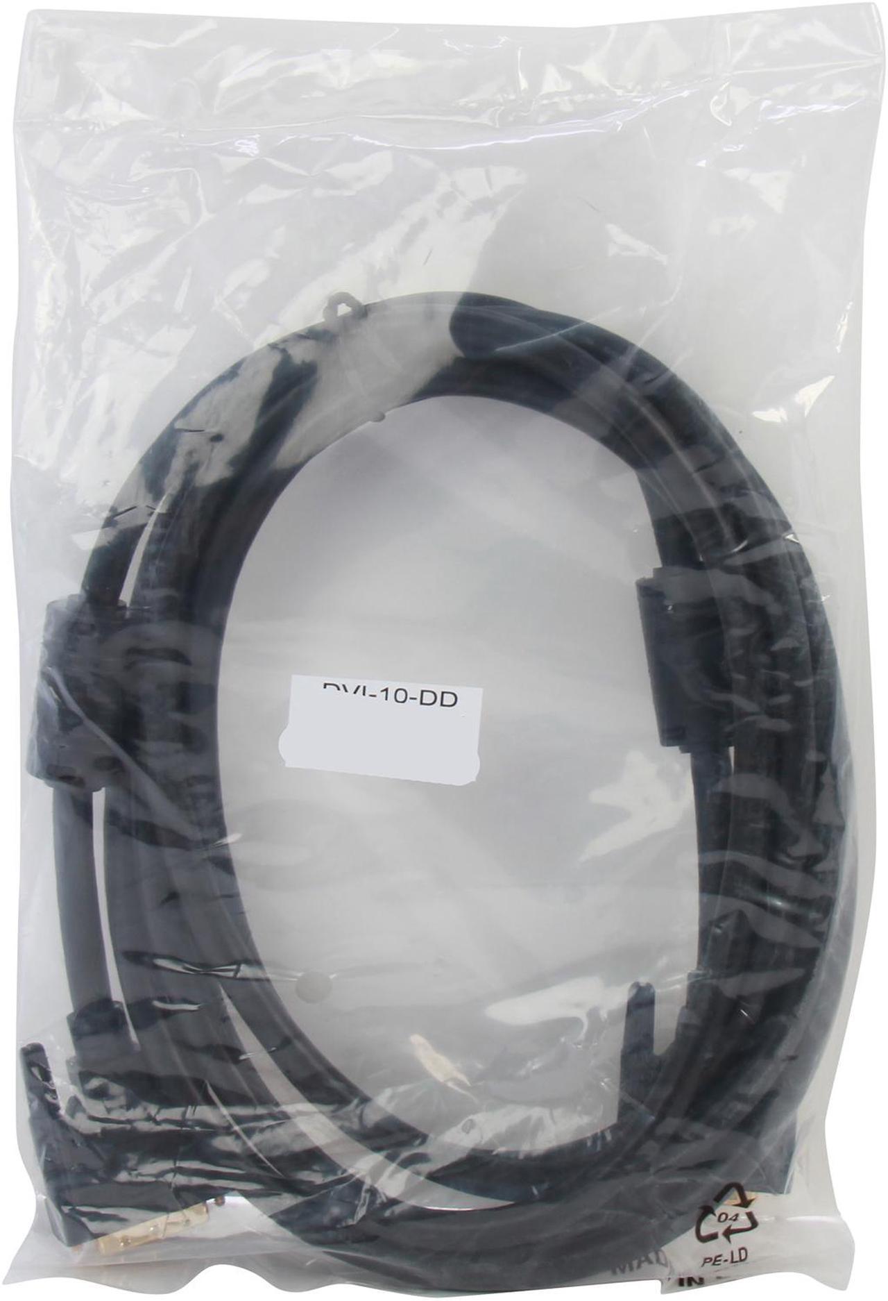 Alt view image 3 of 3 - Link Depot DVI-10-DD Black 2 x DVI 24-pin (Others Also Call 25-Pin or 24+1 Pin) Male Male to Male DVI-D Male to DVI-D Male Dual Link Cable