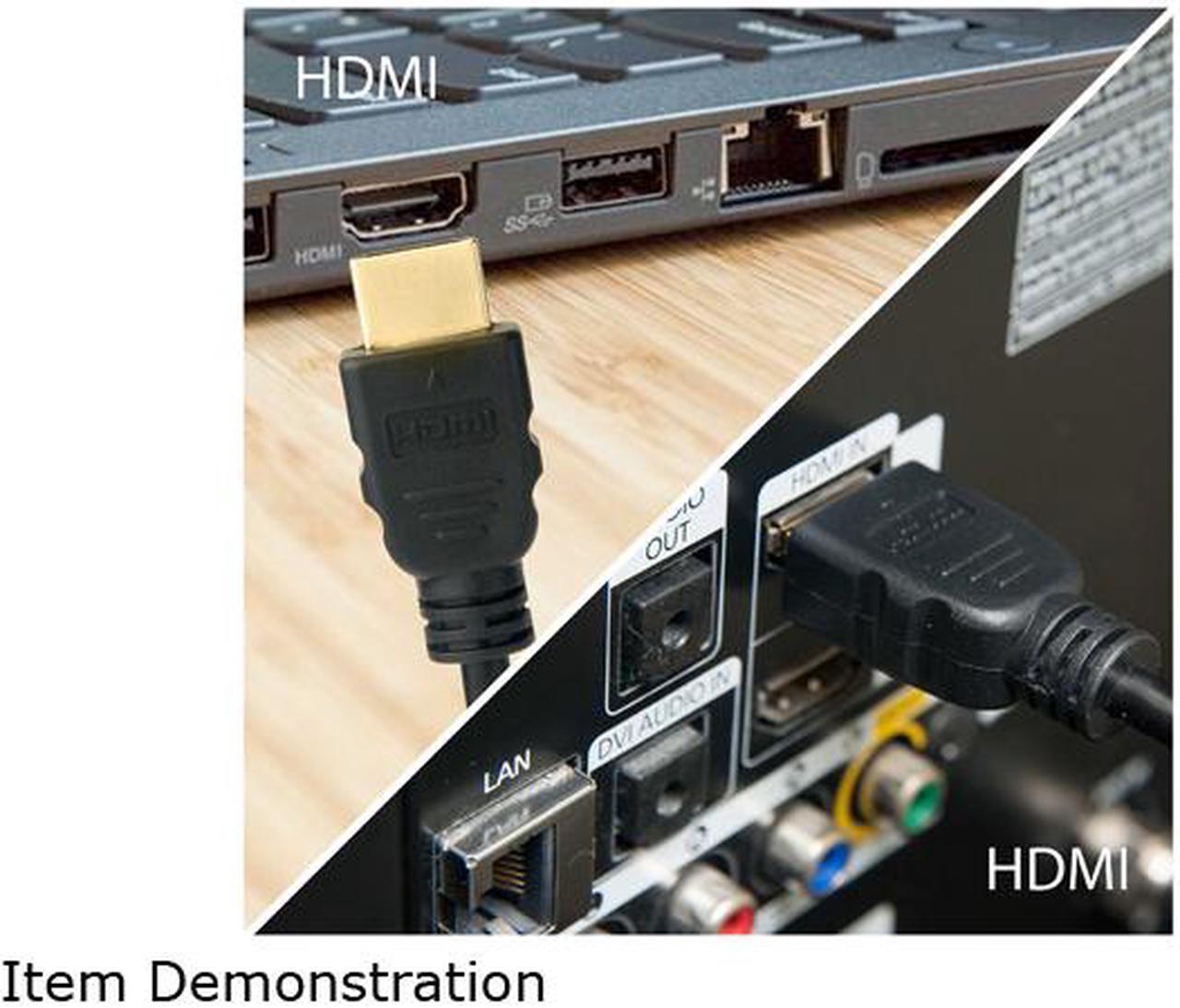 Alt view image 7 of 9 - Omni Gear HDMI-3-HDMI 10 ft. Black HDMI to HDMI 2.0 Cable (4K Ultra HD) Male to Male