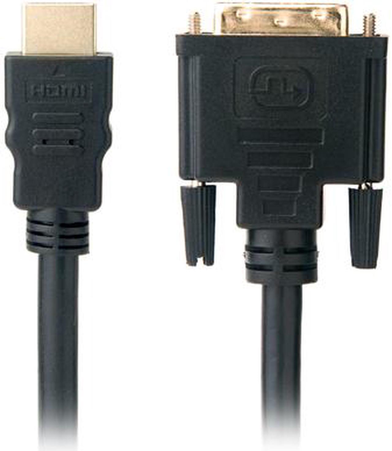 Alt view image 2 of 9 - Omni Gear DVI-3-HDMI 10 ft. Black HDMI to DVI Cable, Black Male to Male