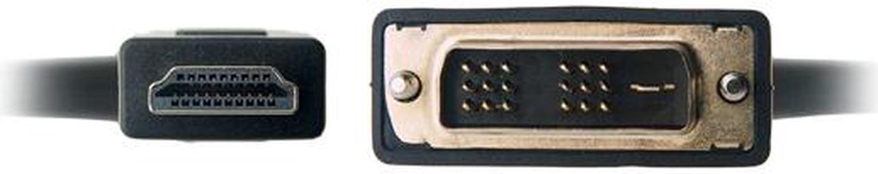 Alt view image 4 of 9 - Omni Gear DVI-3-HDMI 10 ft. Black HDMI to DVI Cable, Black Male to Male