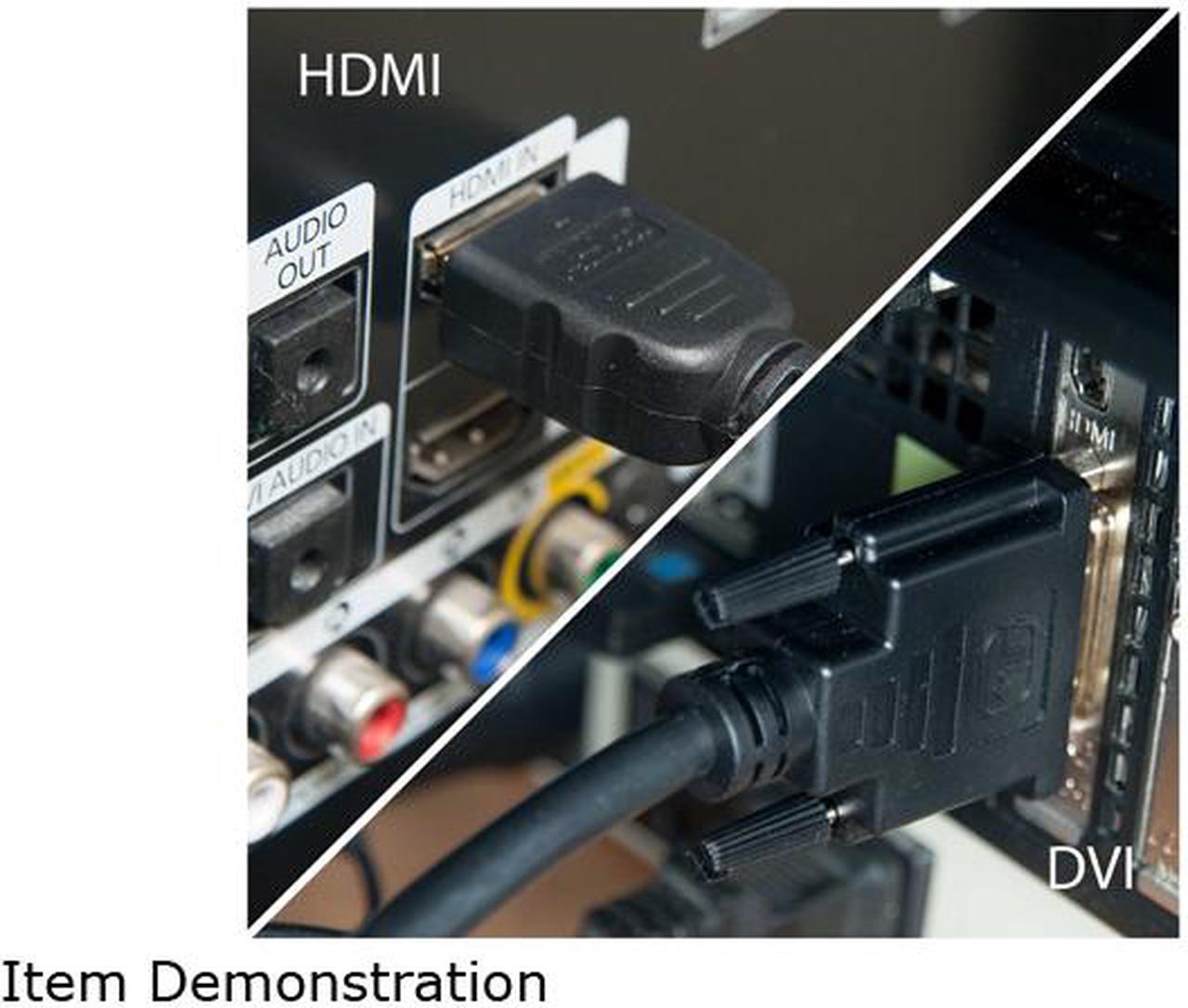 Alt view image 7 of 9 - Omni Gear DVI-3-HDMI 10 ft. Black HDMI to DVI Cable, Black Male to Male