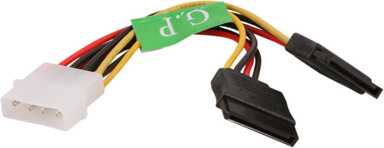 Alt view image 2 of 3 - Link Depot Pow-SATA-Y 5 in. 15PIN SATA power Y cable