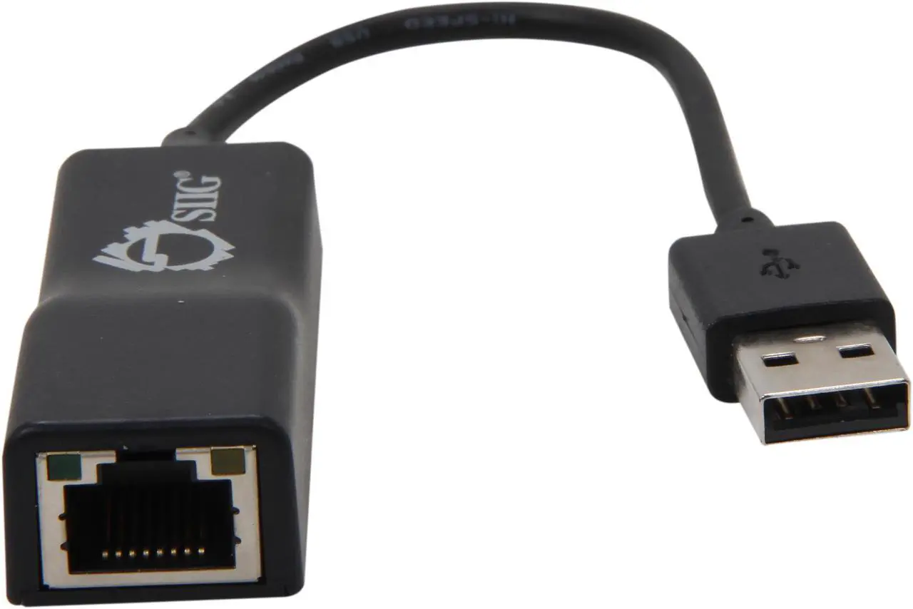 Alt view image 3 of 6 - SIIG JU-NE0012-S1 USB 2.0 Fast Ethernet Adapter
