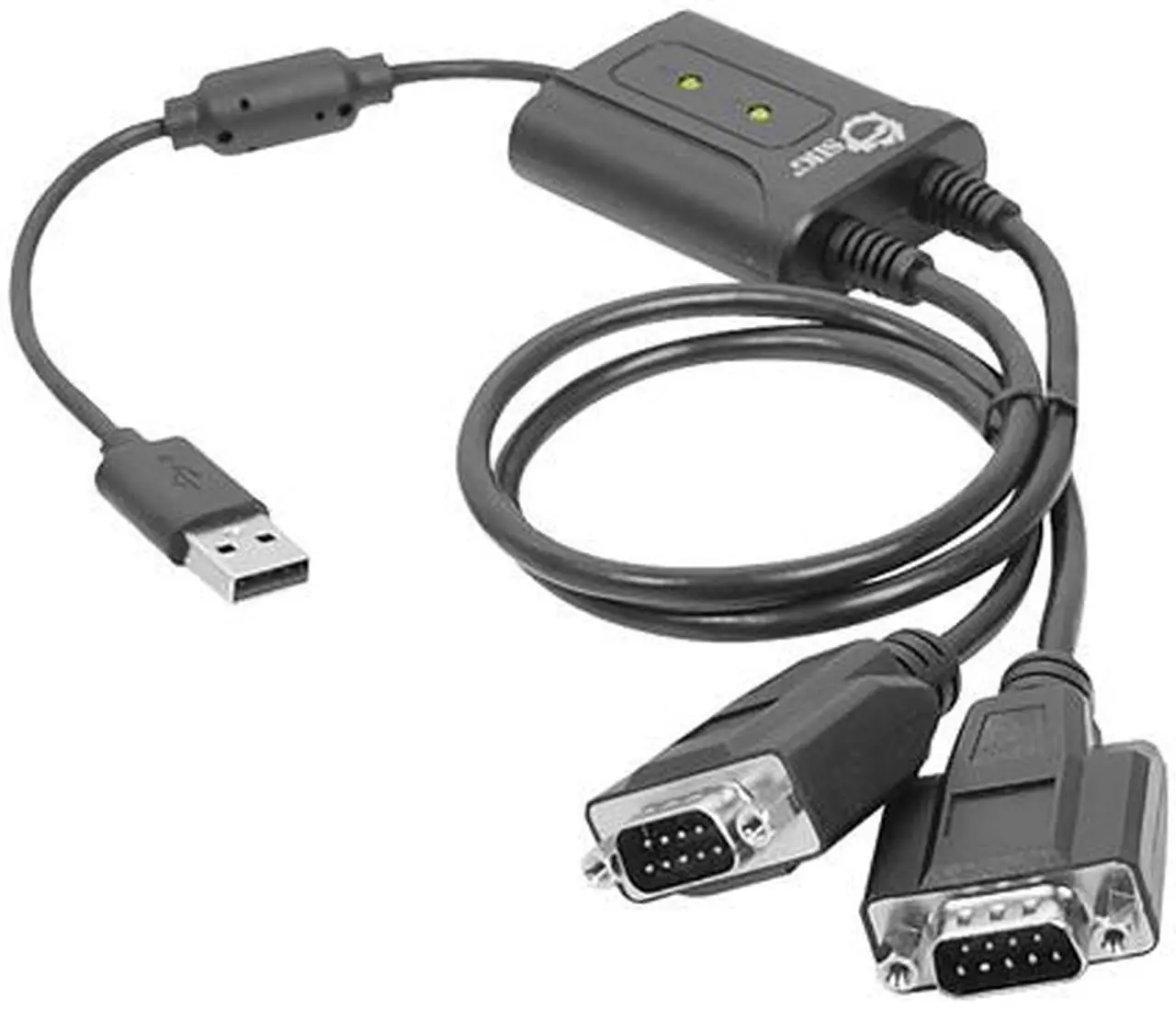 Main image of SIIG Model JU-SC0011-S1 11.81" 2-Port USB to RS-232 Serial Adapter Cable