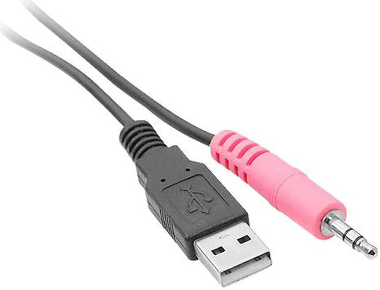 Alt view image 2 of 3 - SIIG 5.9 ft. USB HDMI KVM Cable with Audio & Mic CE-KV0211-S1