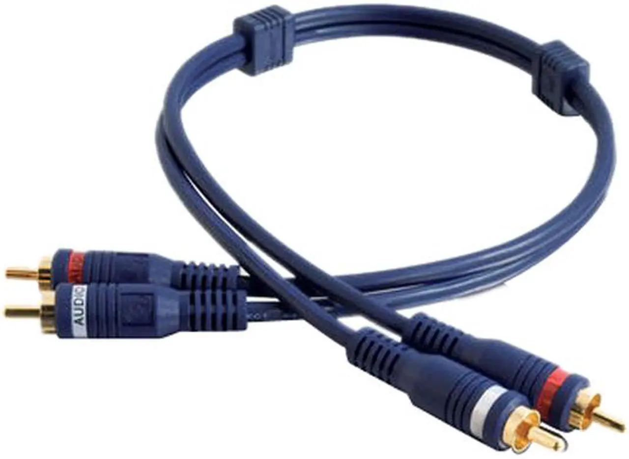 Main image of C2G 13032 Velocity RCA Stereo Audio Cable, Blue (3 Feet, 0.91 Meters)