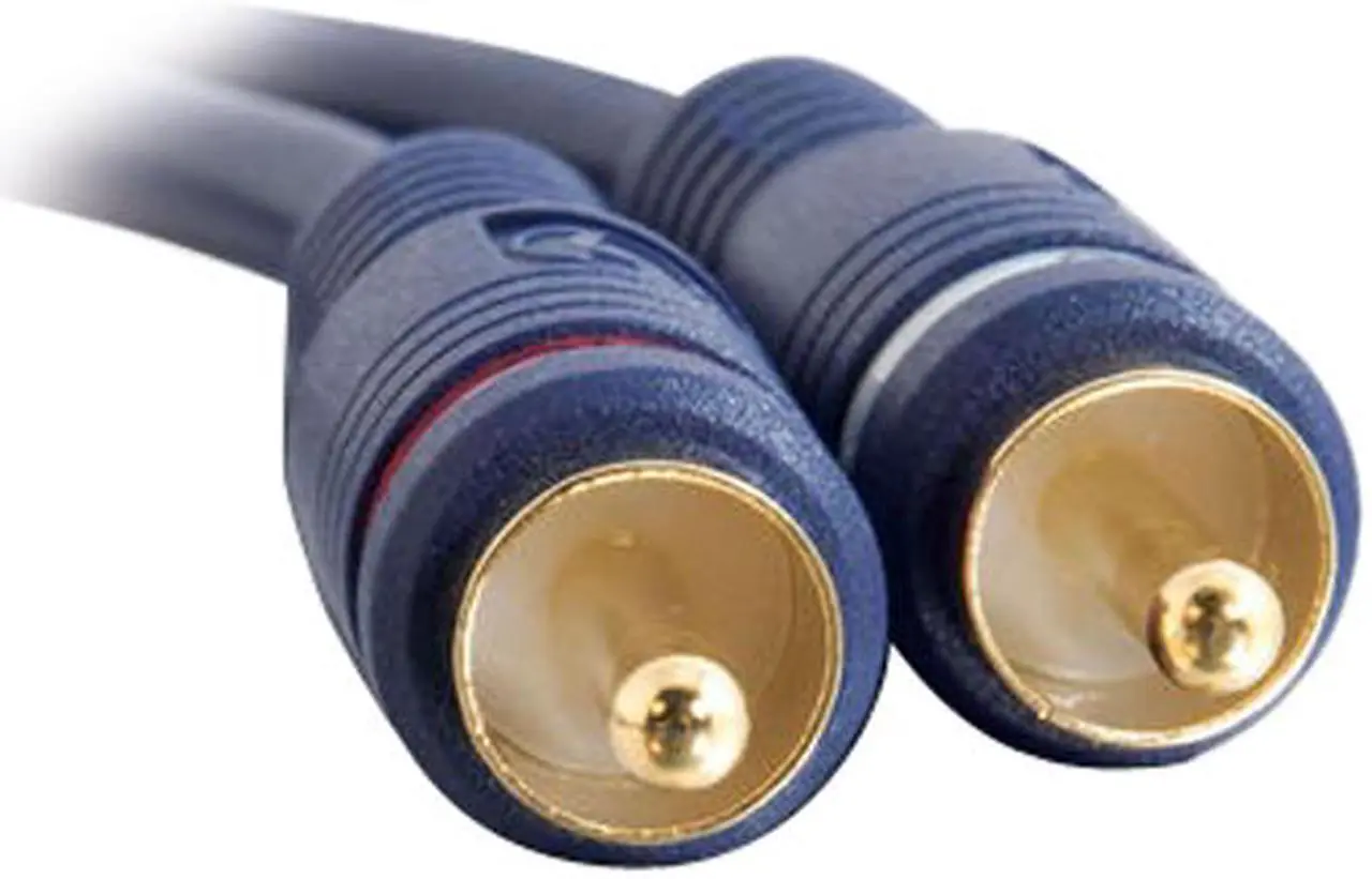 Alt view image 4 of 4 - C2G 13032 Velocity RCA Stereo Audio Cable, Blue (3 Feet, 0.91 Meters)