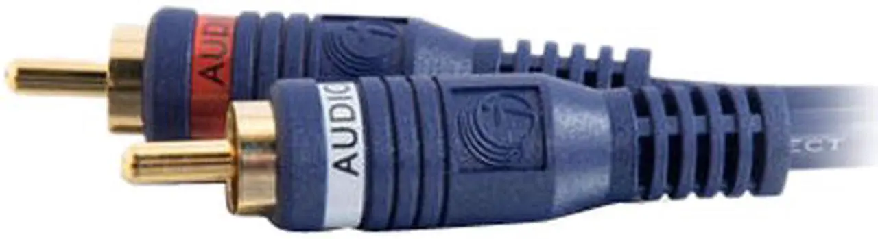 Alt view image 3 of 4 - C2G 13032 Velocity RCA Stereo Audio Cable, Blue (3 Feet, 0.91 Meters)