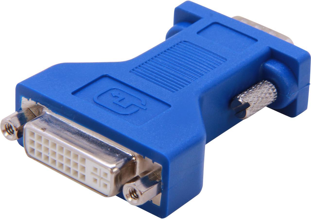 C2G 26957 DVI Female to VGA (HD15) Male Video Adapter, Blue