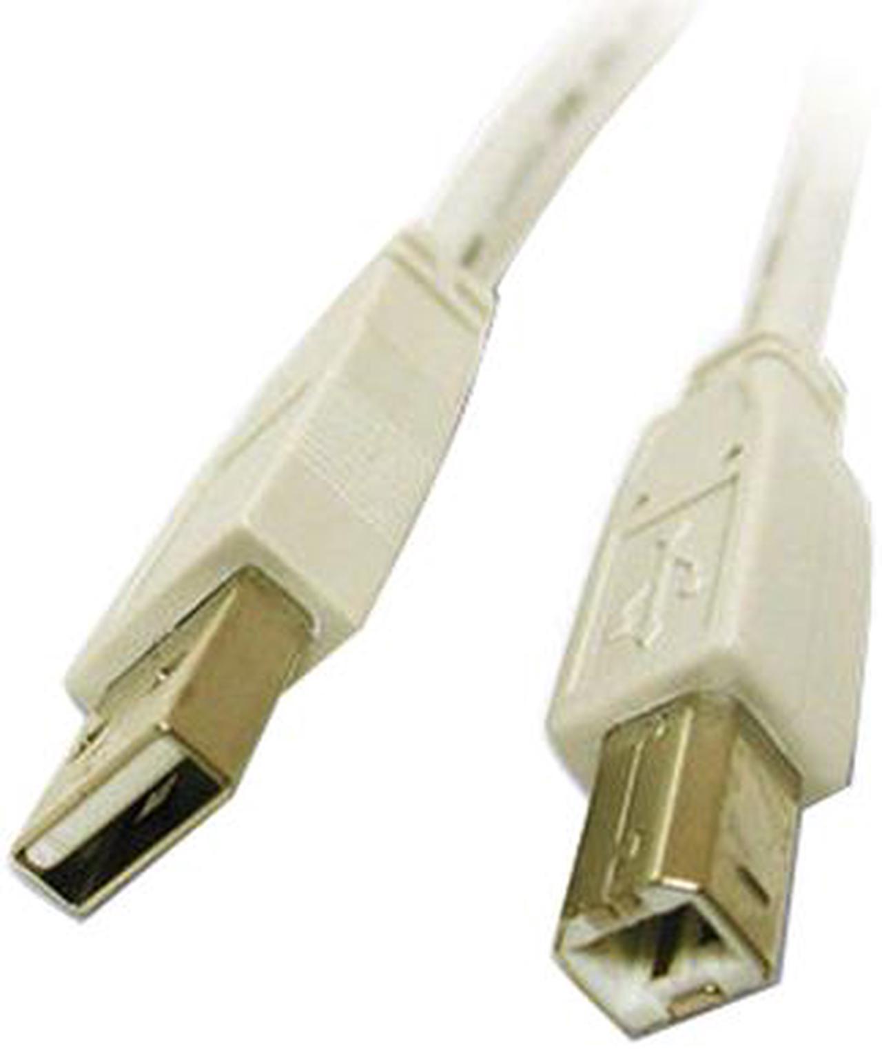 C2G 13171 USB Cable - USB 2.0 A Male to B Male Cable for Printers, Scanners, Brother, Canon, Dell, Epson, HP and more, White (3.3 Feet, 1 Meter)