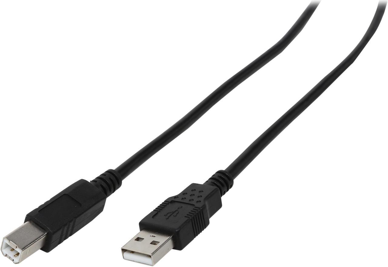 C2G 28102 USB Cable - USB 2.0 A Male to B Male Cable for Printers, Scanners, Brother, Canon, Dell, Epson, HP and more, Black (6.6 Feet, 2 Meters)