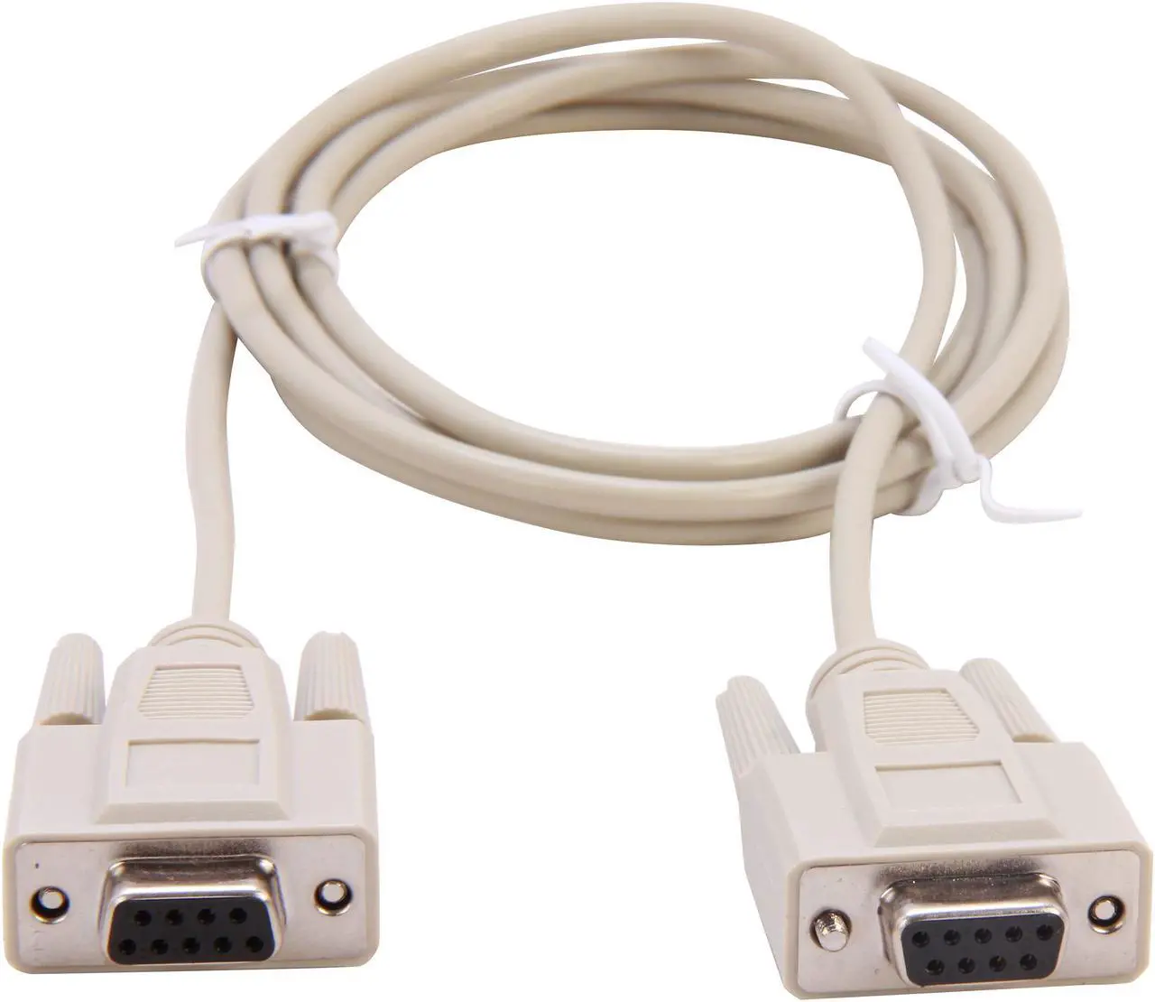 Alt view image 2 of 3 - C2G 03044 DB9 F/F Serial RS232 Null Modem Cable, Beige (6 Feet, 1.82 Meters)