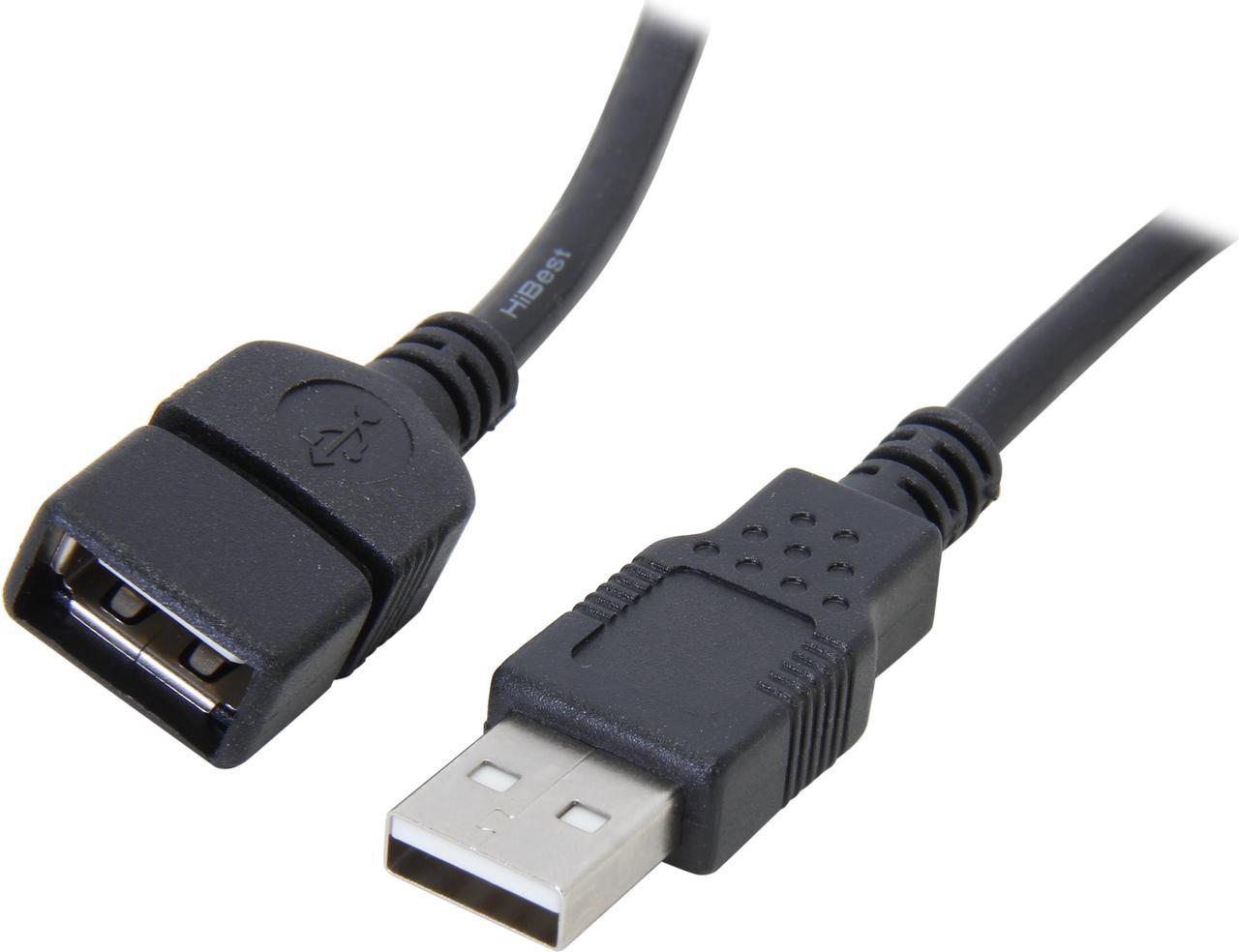 C2G 52108 USB Extension Cable - USB 2.0 A Male to A Female Extension Cable, Black (9.8 Feet, 3 Meters)