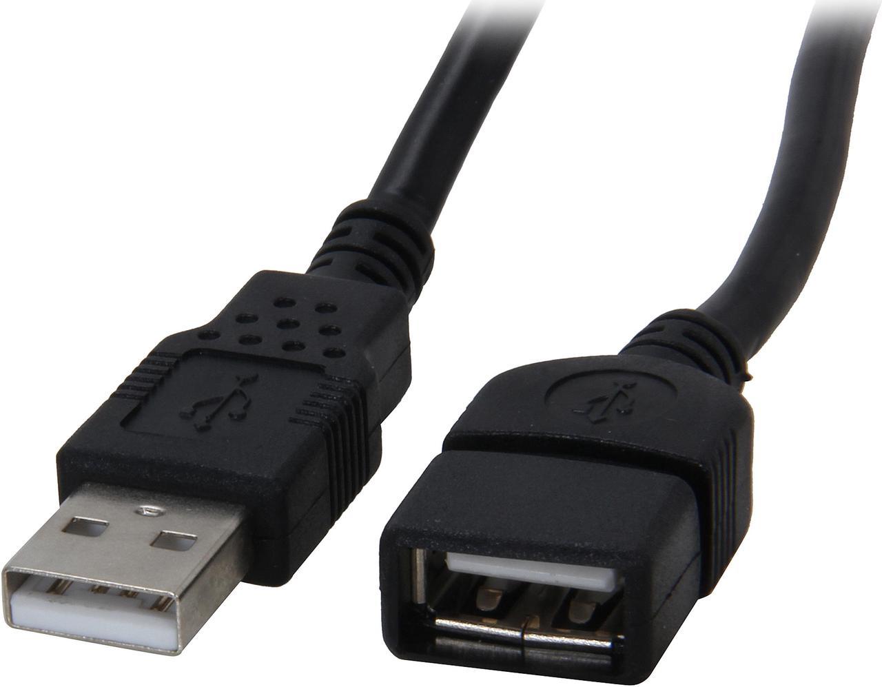 C2G 52106 USB Extension Cable - USB 2.0 A Male to A Female Extension Cable, Black (3.3 Feet, 1 Meter)