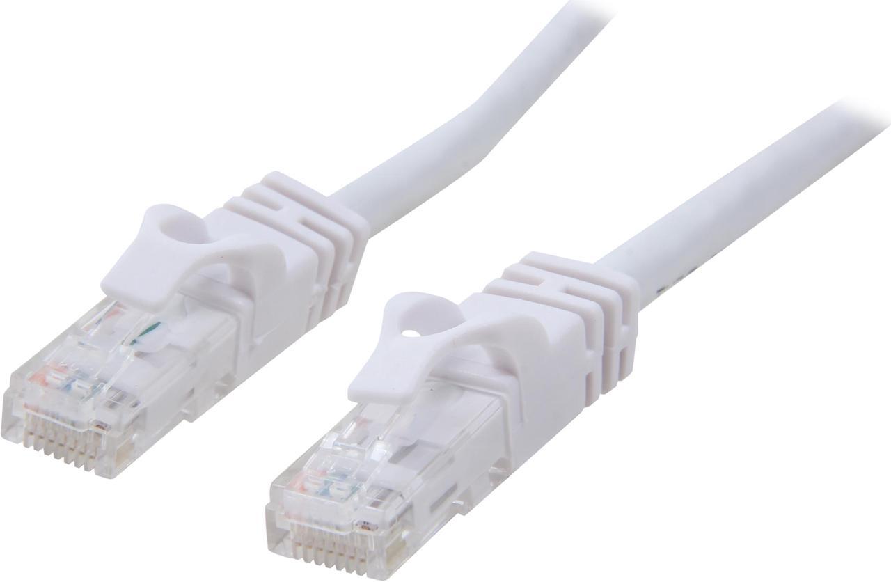 C2G 27162 Cat6 Cable - Snagless Unshielded Ethernet Network Patch Cable, White (7 Feet, 2.13 Meters)