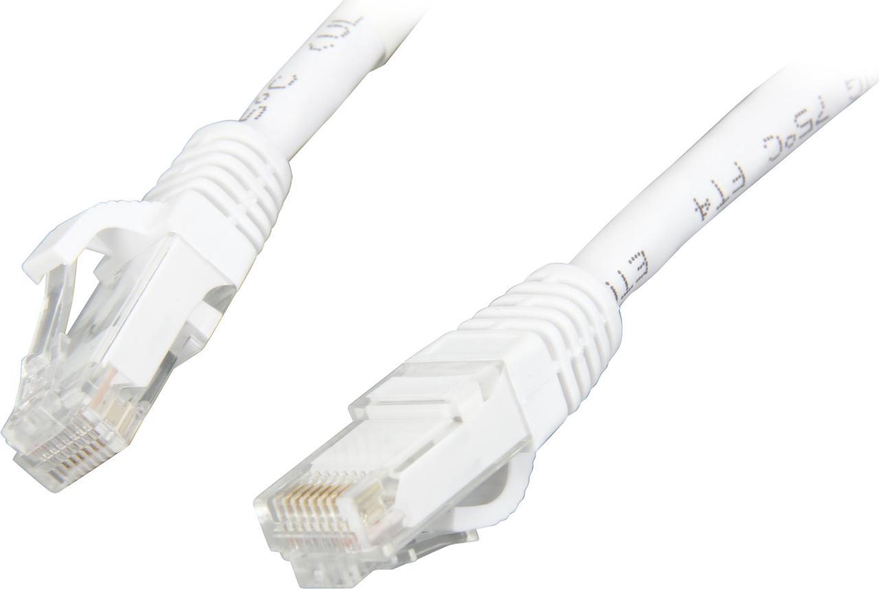 C2G 27163 Cat6 Cable - Snagless Unshielded Ethernet Network Patch Cable, White (10 Feet, 3.04 Meters)