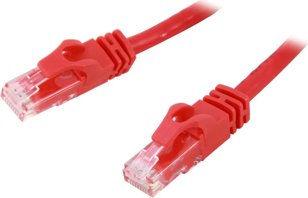 Main image of C2G 27182 Cat6 Cable - Snagless Unshielded Ethernet Network Patch Cable, Red (7 Feet, 2.13 Meters)