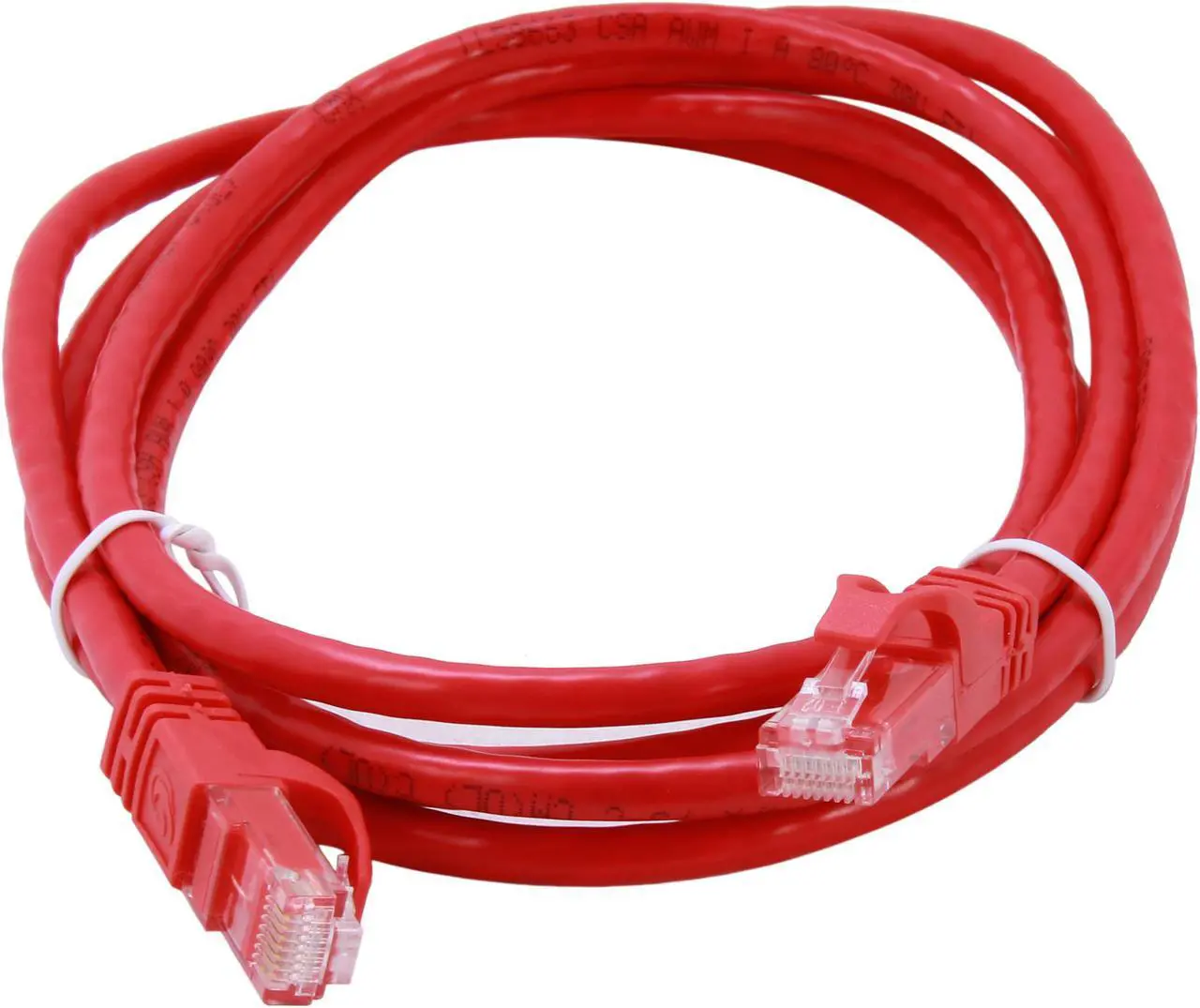 Alt view image 2 of 3 - C2G 27182 Cat6 Cable - Snagless Unshielded Ethernet Network Patch Cable, Red (7 Feet, 2.13 Meters)