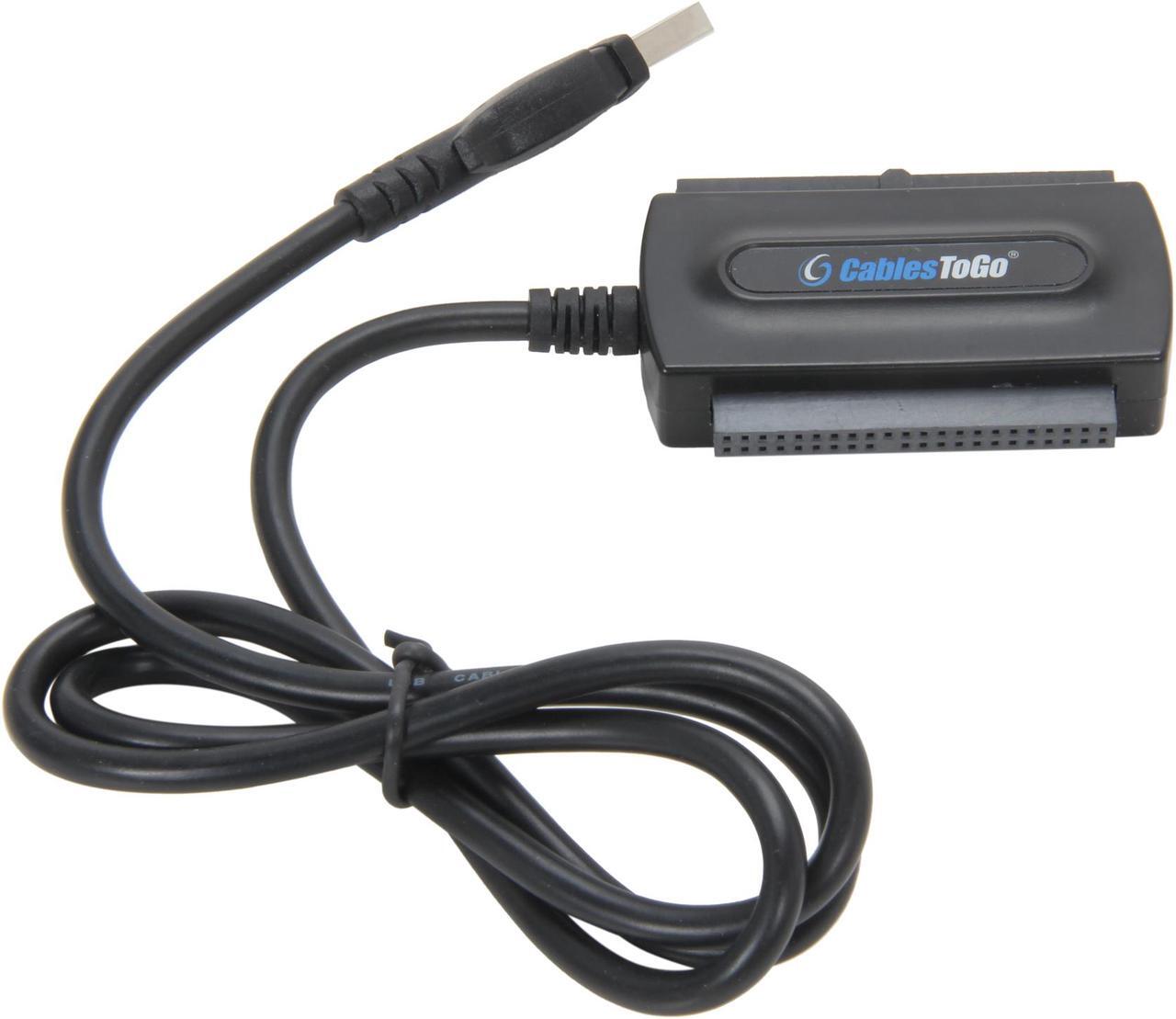 Alt view image 2 of 3 - C2G 30504 Cables to Go USB 2.0 to IDE or Serial ATA Drive Adapter Cable, Black
