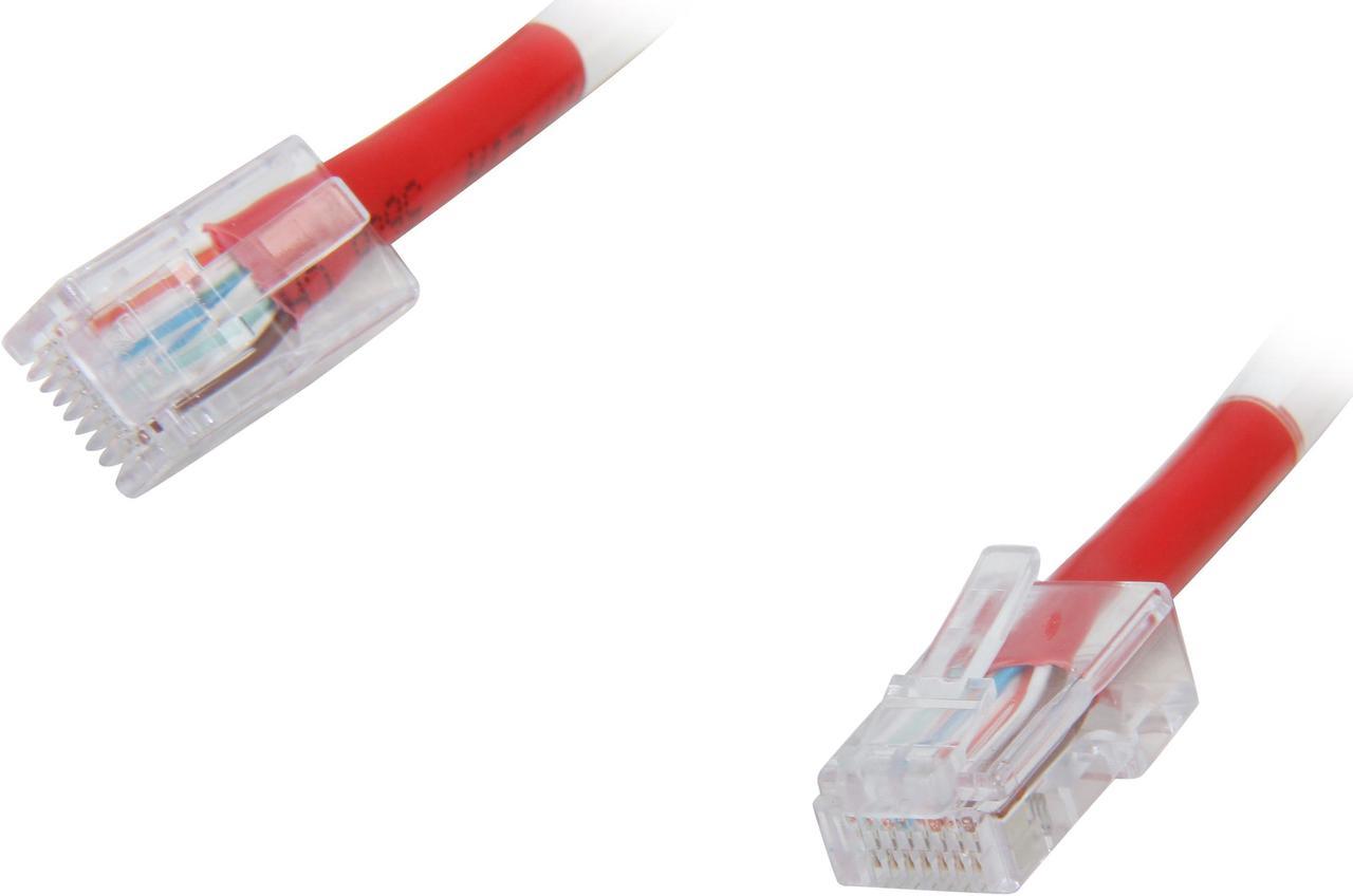 C2G 24496 Cat5e Crossover Cable - Non-Booted Unshielded Network Patch Cable, Red (3 Feet, 0.91 Meters)