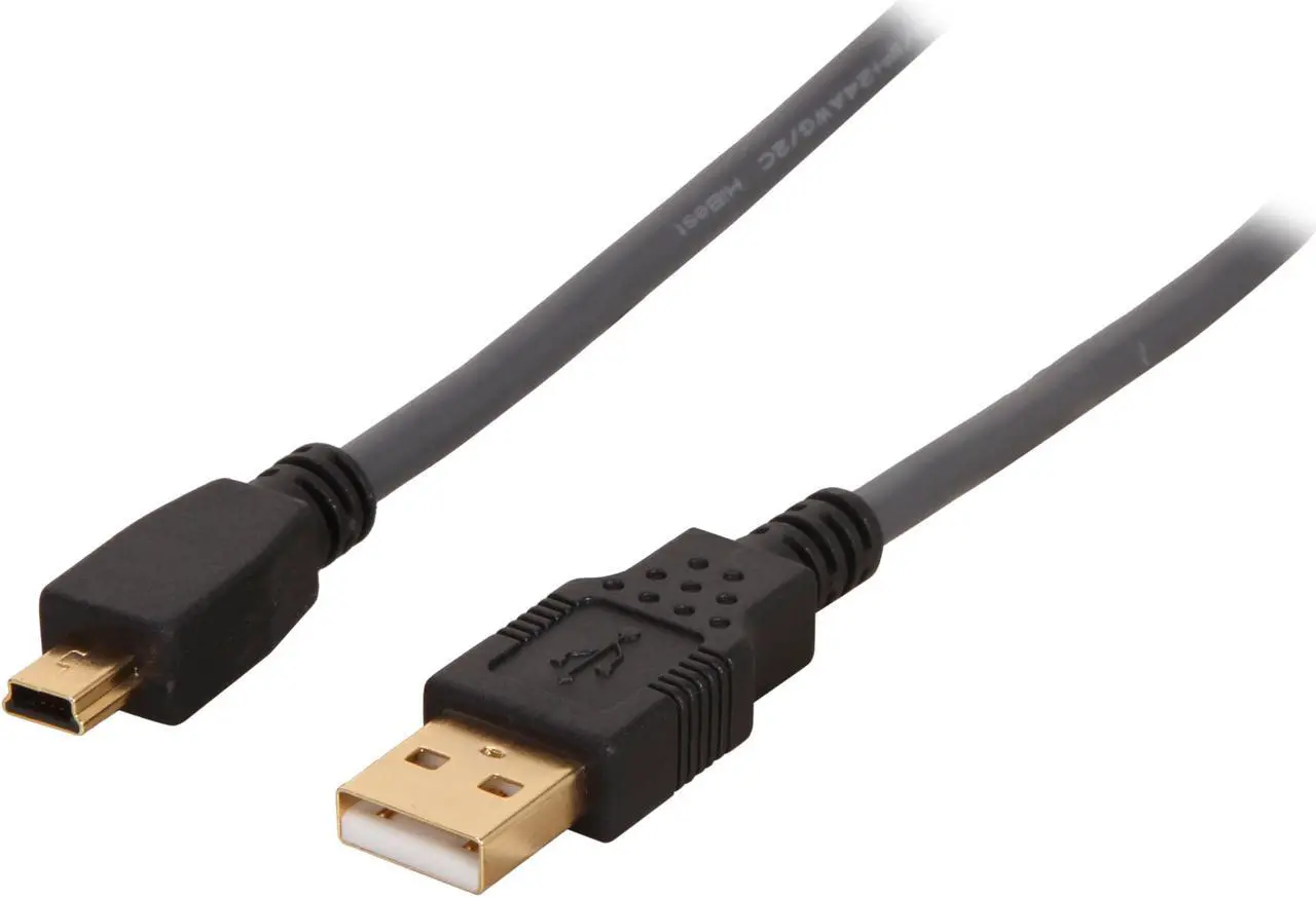 Main image of C2G 29652 USB Cable - Ultima USB 2.0 A to USB Mini-B Male Cable, Black (9.8 Feet, 3 Meters)