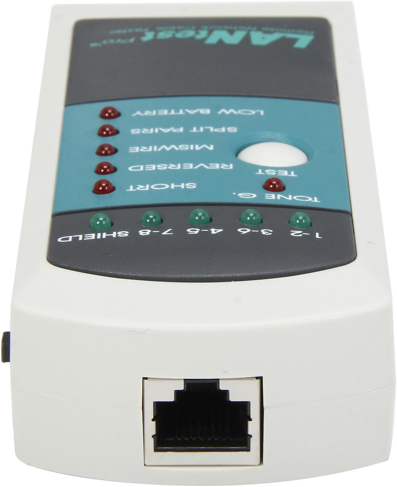 Alt view image 8 of 10 - C2G/Cables To Go 26847 LANtest Pro Remote Network Cable Tester with Tone and Probe