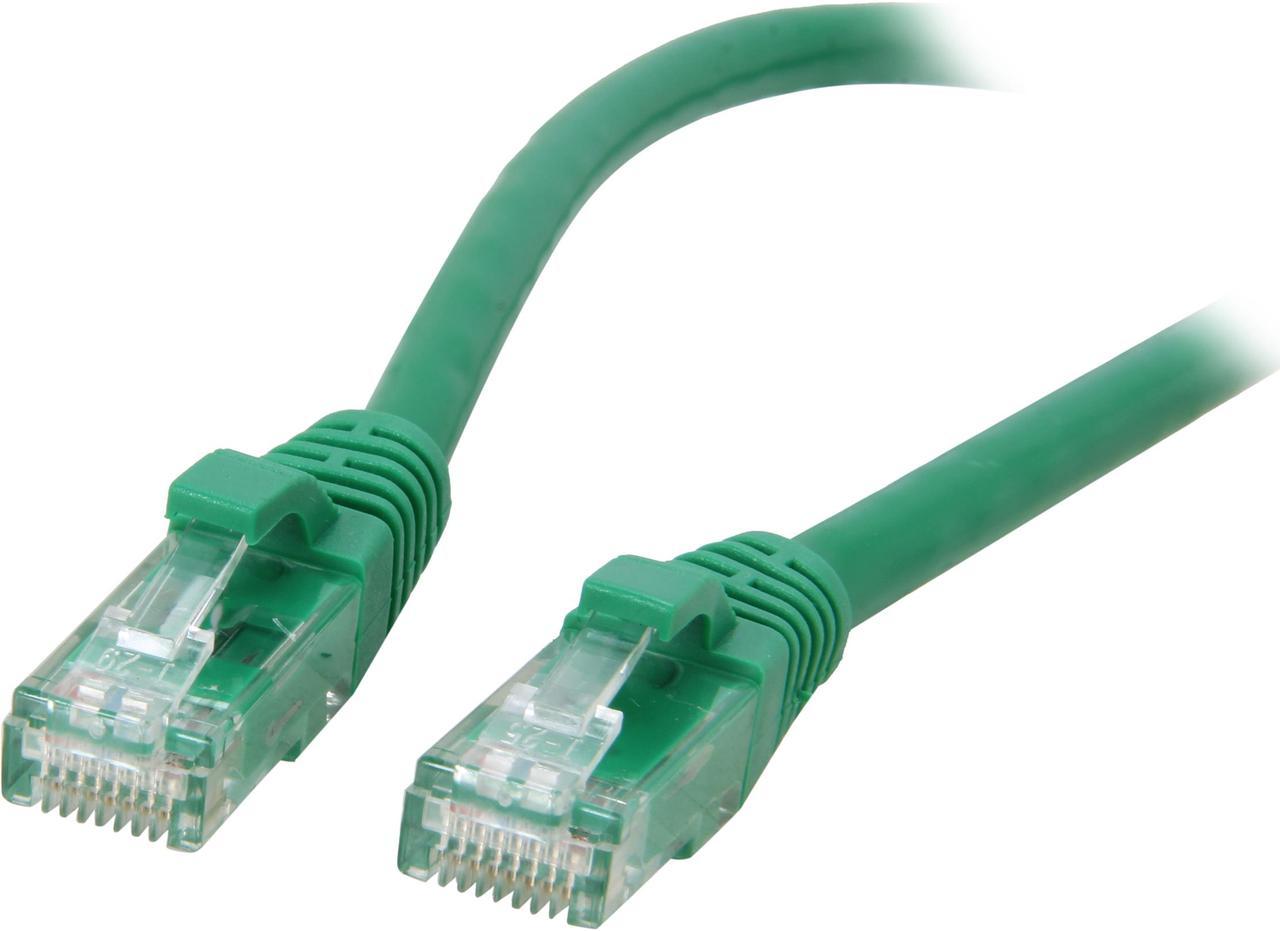 C2G 27170 Cat6 Cable - Snagless Unshielded Ethernet Network Patch Cable, Green (1 Foot, 0.30 Meters)