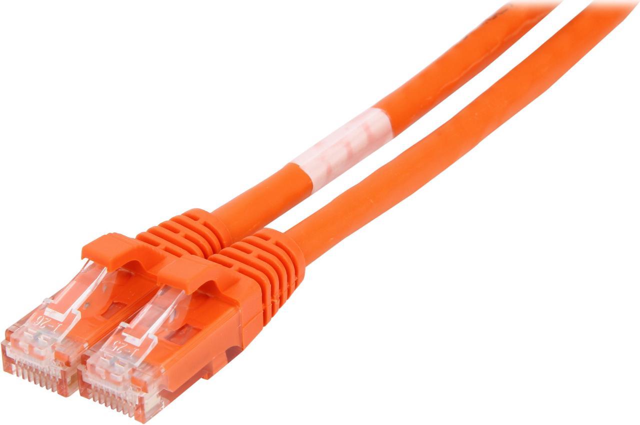 C2G 27812 Cat6 Cable - Snagless Unshielded Ethernet Network Patch Cable, Orange (7 Feet, 2.13 Meters)