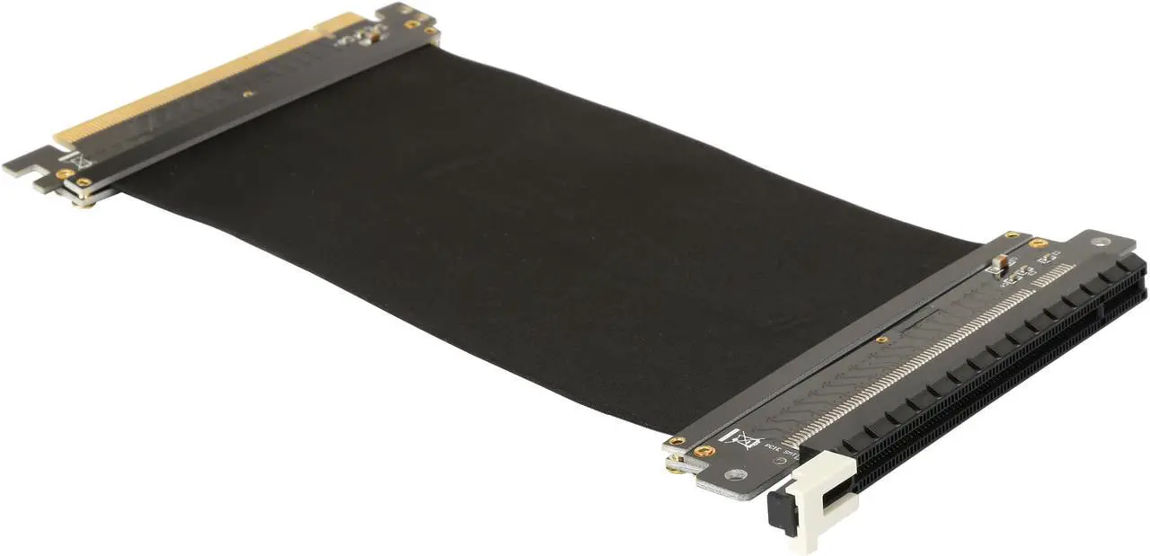 Alt view image 3 of 4 - Athena Power 150mm/5.91" CABLE-PCIE16A1-15V2 GPU Server / Gaming PCI-E x16 to x16 3.0 Extender Riser Cable Female to Male