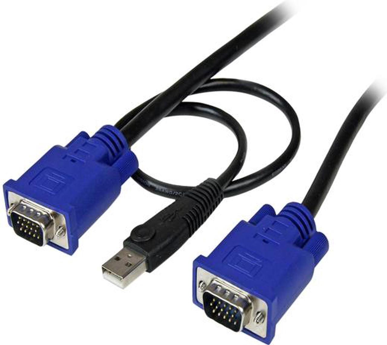 StarTech.com 15ft. Ultra-Thin USB 3-in-1 KVM Cable SVECONUS15