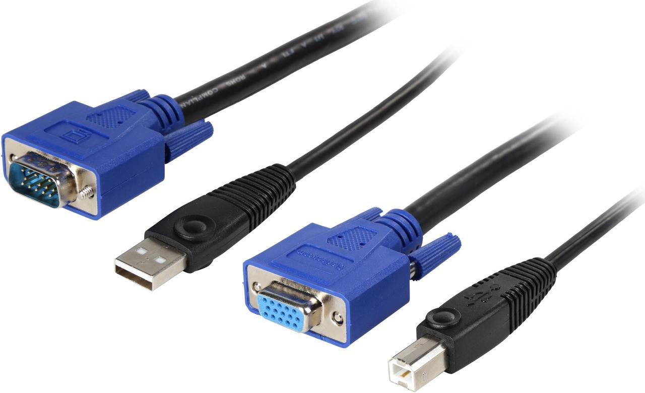 StarTech.com 15 ft. USB+VGA 2-in-1 KVM Switch Cable SVUSB2N1_15