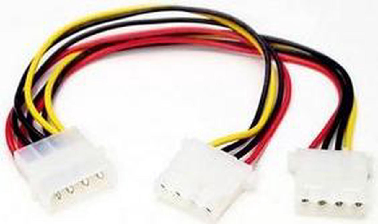 StarTech.com PYO2L LP4 to 2x LP4 Power Y Splitter Cable M/F - LP4 Splitter - Molex Y Splitter - Molex Splitter