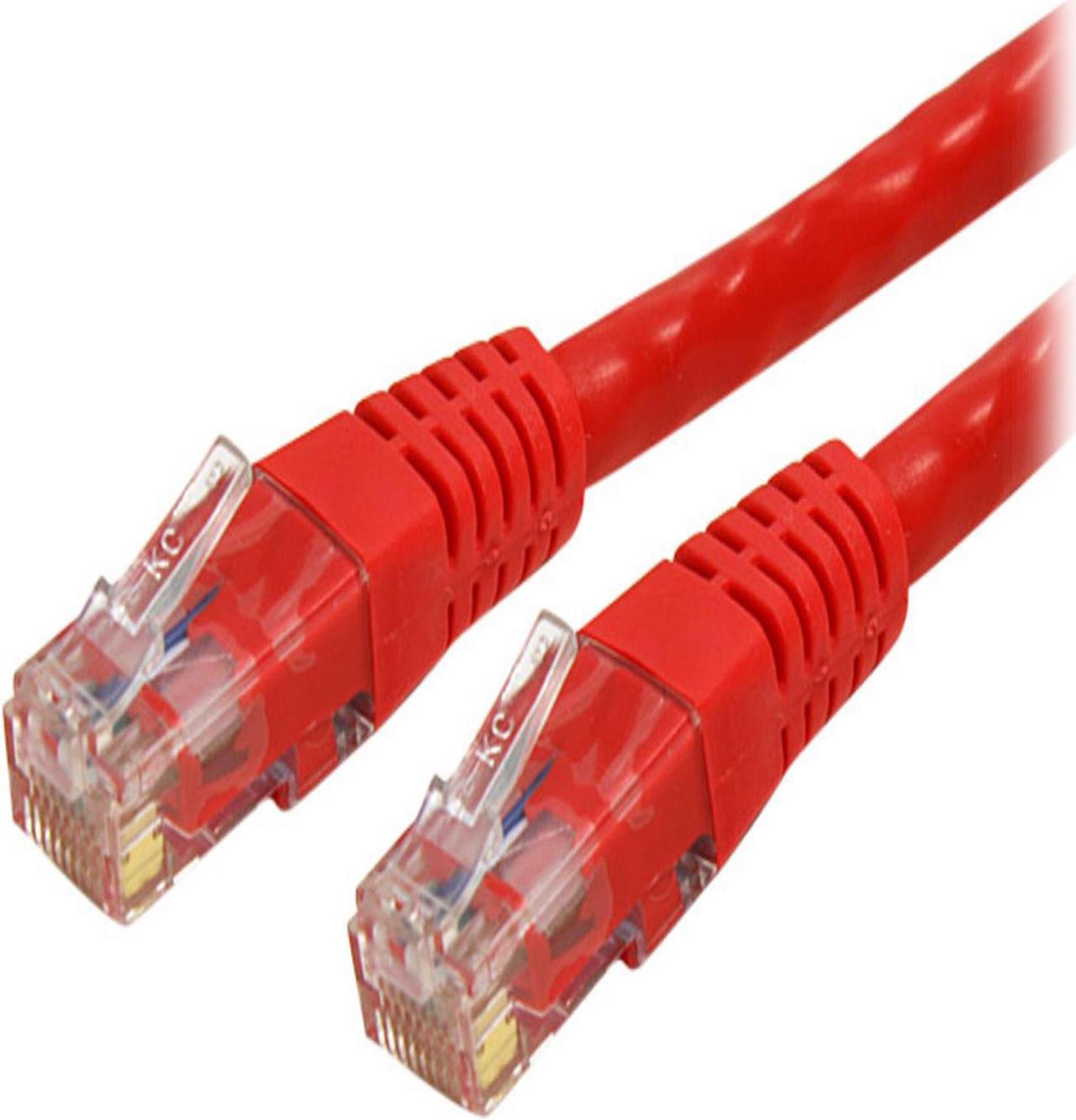 StarTech.com C6PATCH3RD 3 ft. Cat 6 Red Molded UTP Patch Cable