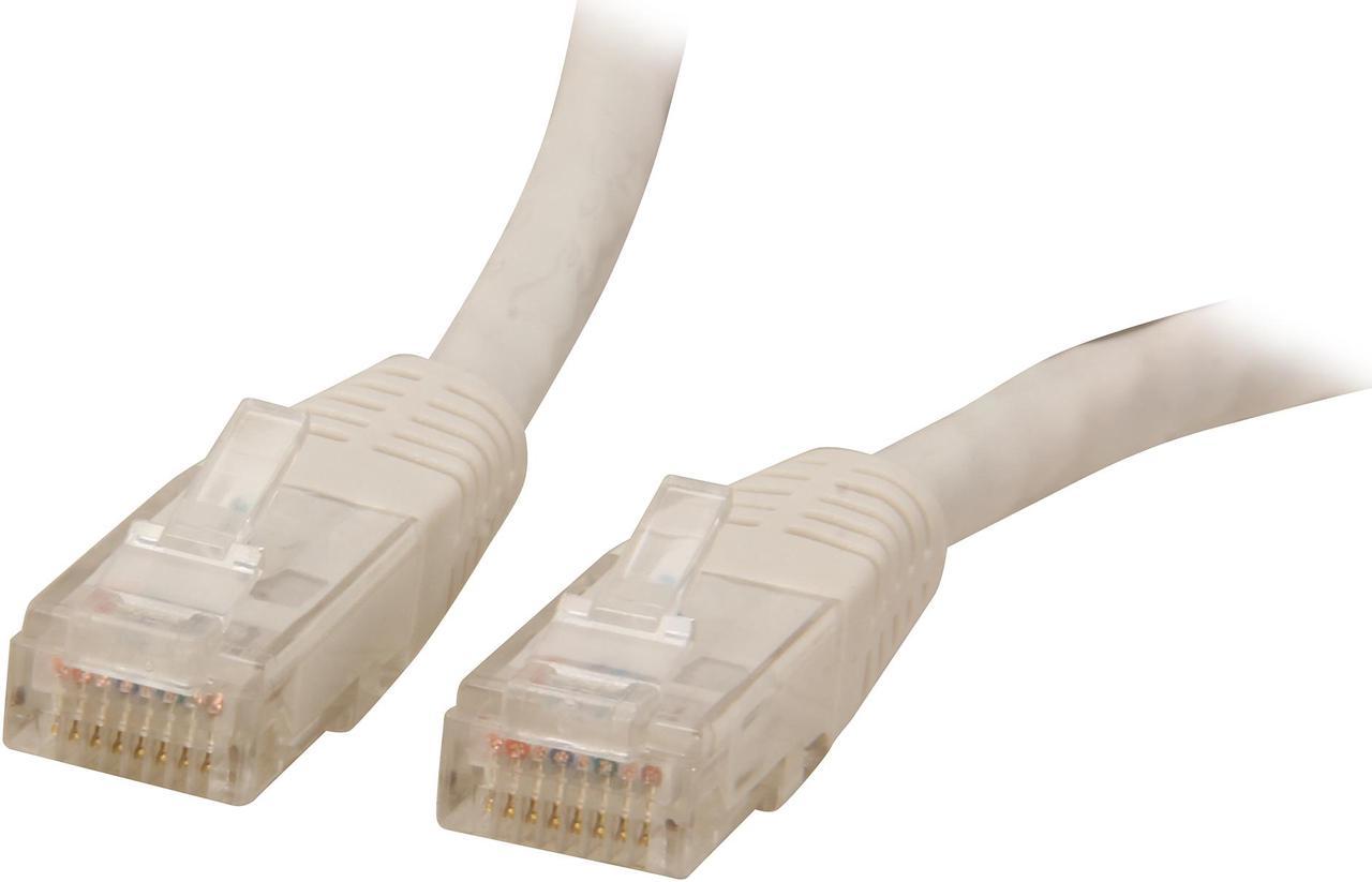 StarTech.com C6PATCH10WH 10 ft. Cat 6 White Molded UTP Patch Cable