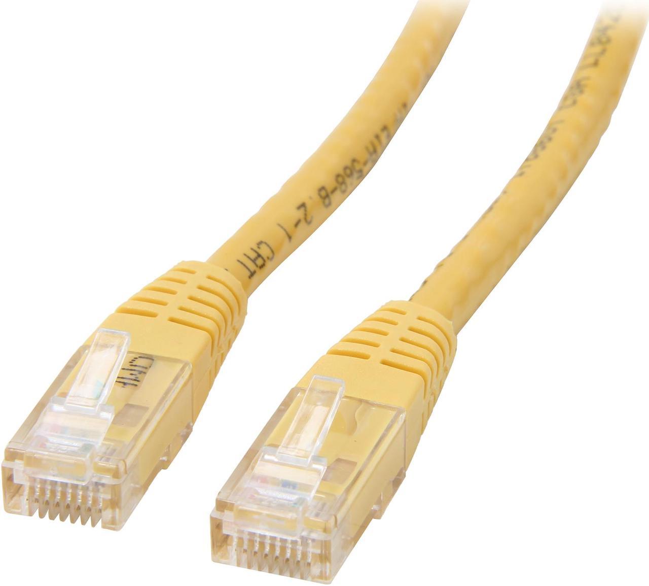 StarTech.com C6PATCH10YL 10 ft. Cat 6 Yellow Molded UTP Patch Cable