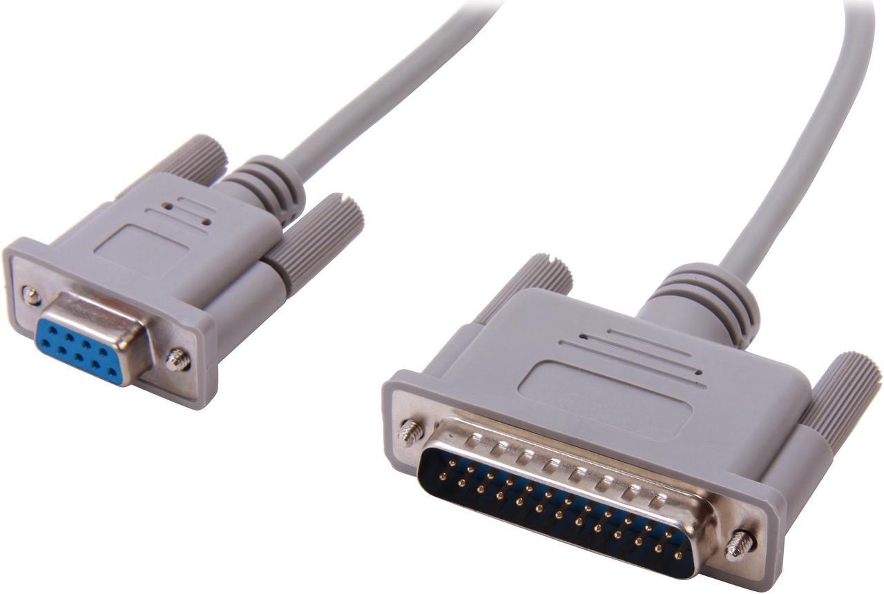 StarTech.com Model SCNM925FM Cross Wired DB9 to DB25 Serial Null Modem Cable - F/M