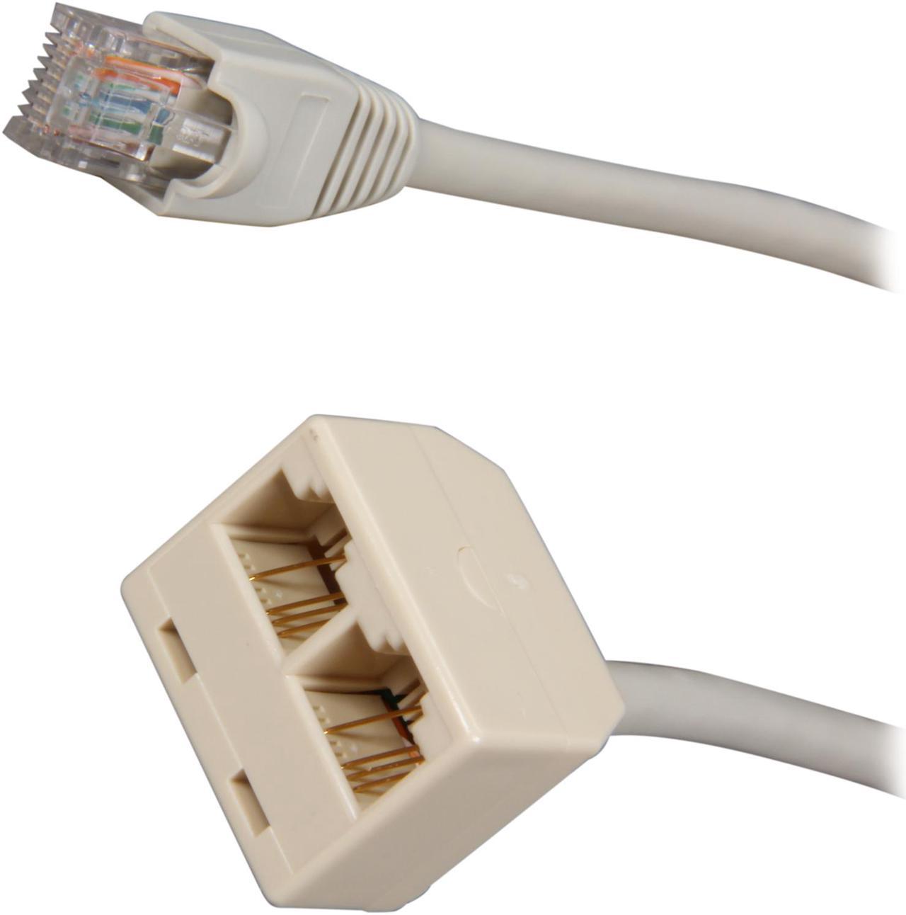 StarTech.com RJ45SPLITTER 2-to-1 RJ45 Splitter Cable Adapter - M/F